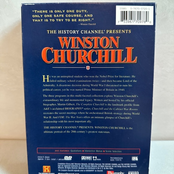 The History Channel Presents: Winston Churchill (DVD, 2003, 2-Disc Set) - Picture 2 of 4